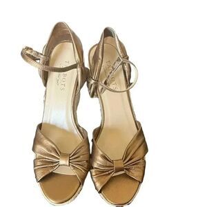 Talbots Bronze ‎ Espadrille Women’s Sandal Size 7.5
